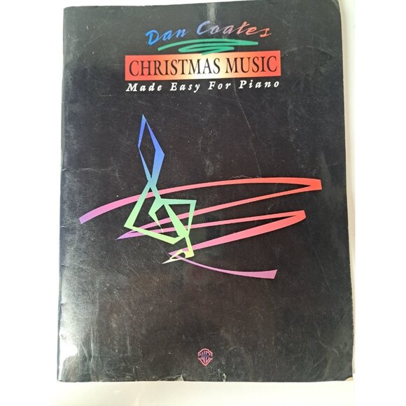 Dan Coates 1995 Warner Bros Christmas Holiday Music Piano Sheet Music Book - Picture 1 of 13
